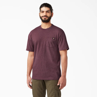 Dickies Heavyweight Heathered Short Sleeve Pocket T-Shirt - WS450H-Hunter Green Heather