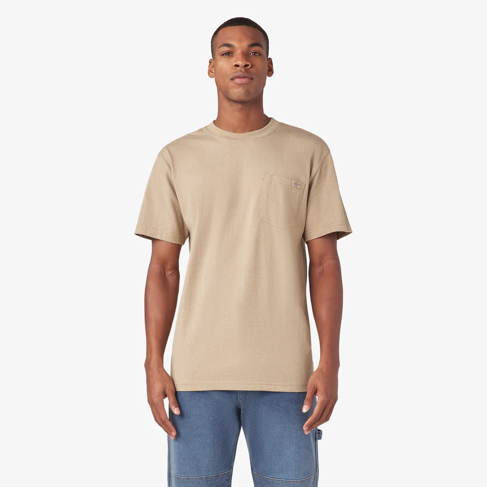 Dickies Heavyweight Heathered Short Sleeve Pocket T-Shirt - WS450H-Hunter Green Heather