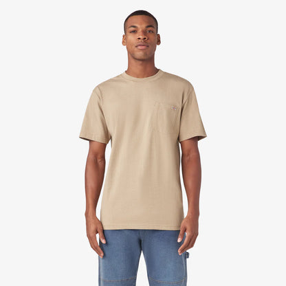 Dickies Heavyweight Heathered Short Sleeve Pocket T-Shirt - WS450H-Hunter Green Heather