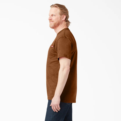 Dickies Heavyweight Heathered Short Sleeve Pocket T-Shirt - WS450H-Hunter Green Heather