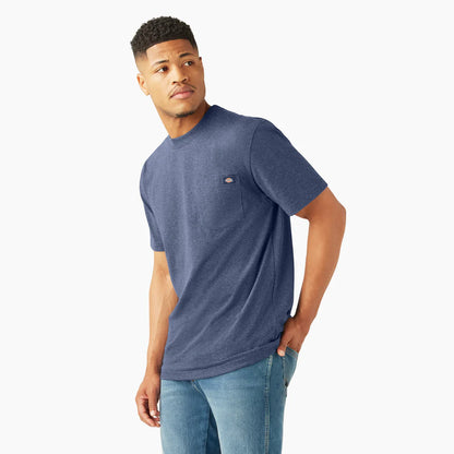 Dickies Heavyweight Heathered Short Sleeve Pocket T-Shirt - WS450H-Hunter Green Heather
