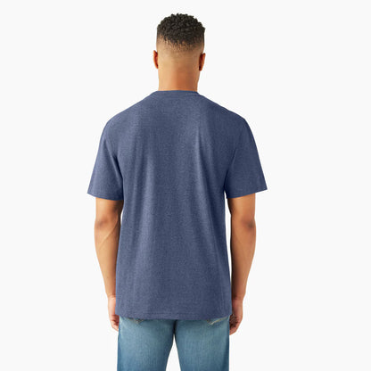 Dickies Heavyweight Heathered Short Sleeve Pocket T-Shirt - WS450H-Hunter Green Heather