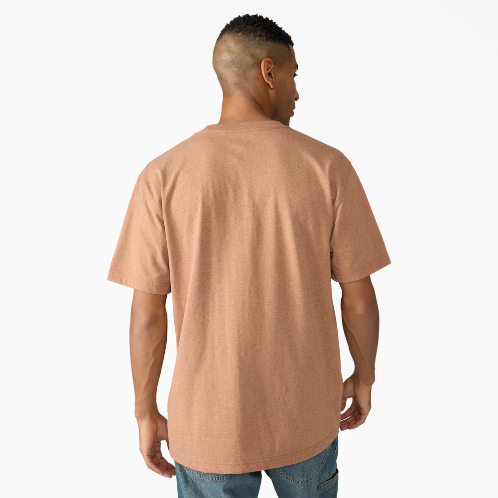 Dickies Heavyweight Heathered Short Sleeve Pocket T-Shirt - WS450H-Hunter Green Heather