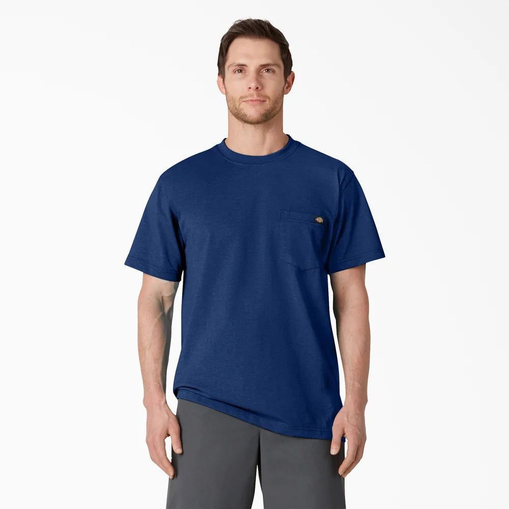 Dickies Heavyweight Heathered Short Sleeve Pocket T-Shirt - WS450H-Hunter Green Heather