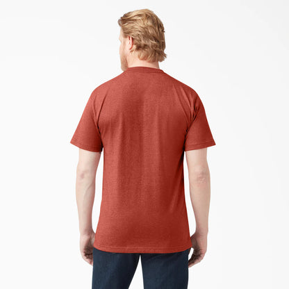 Dickies Heavyweight Heathered Short Sleeve Pocket T-Shirt - WS450H-Hunter Green Heather