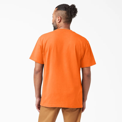 Dickies Heavyweight Neon Short Sleeve Pocket T-Shirt-WS450N- Bright Orange