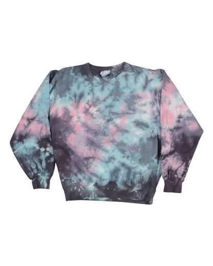 Dyenomite Premium Tie-Dyed Crewneck Sweatshirt