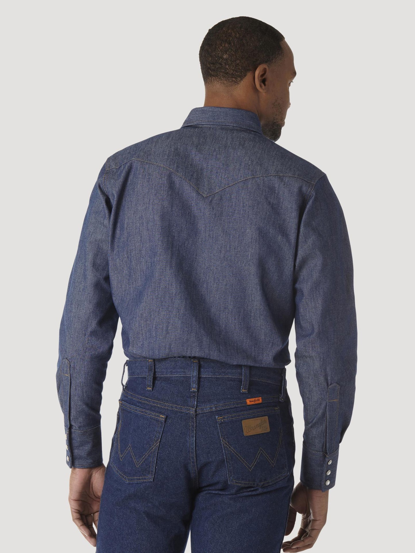 Wrangler® FR Snap Work Shirt - Indigo - FR12127