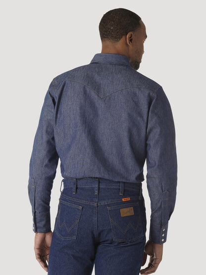 Wrangler® FR Snap Work Shirt - Indigo - FR12127
