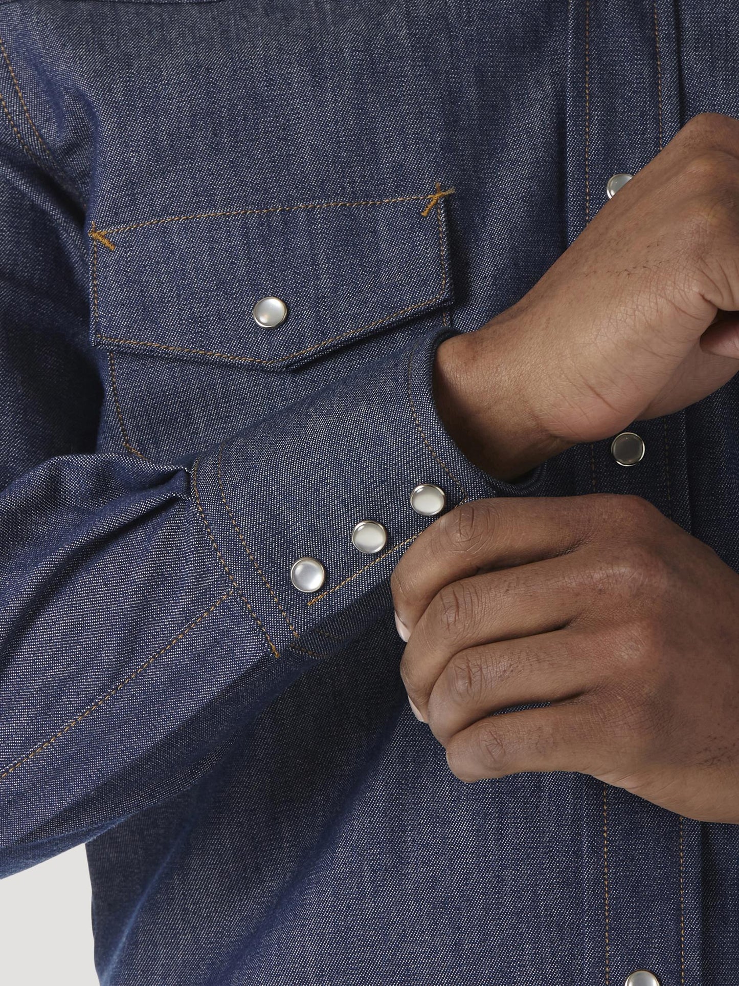 Wrangler® FR Snap Work Shirt - Indigo - FR12127