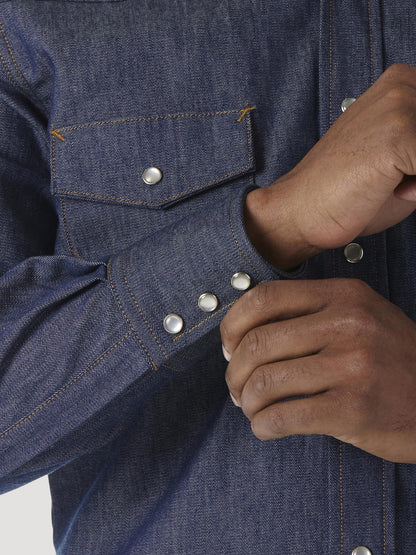 Wrangler® FR Snap Work Shirt - Indigo - FR12127