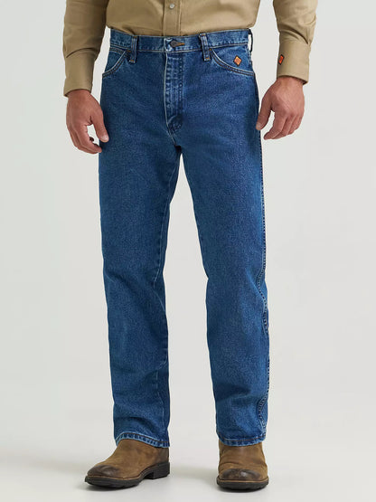 Wrangler® Flame Resistant Denim Original Fit Jean - Stonewash - FR13MMS