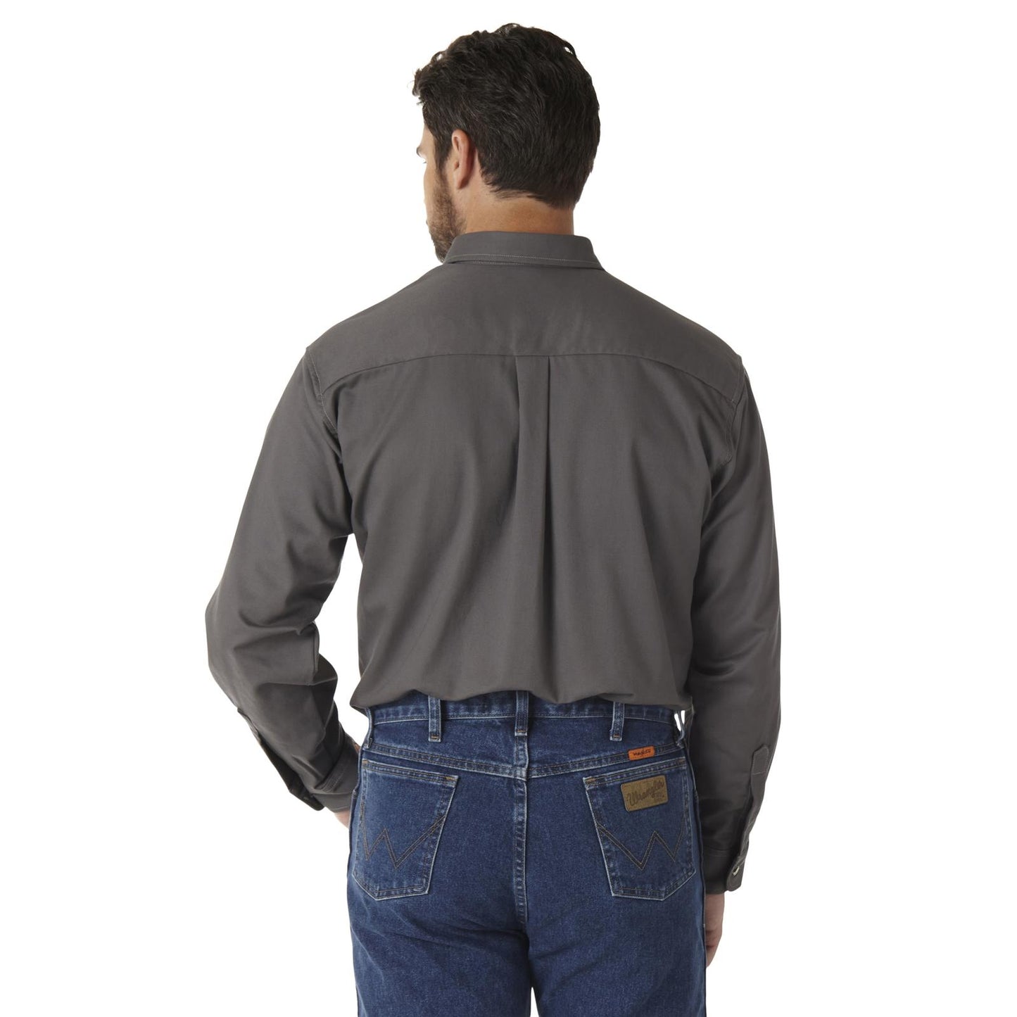 Wrangler® FR Flame-Resistant Riggs Work Shirt - Slate Grey