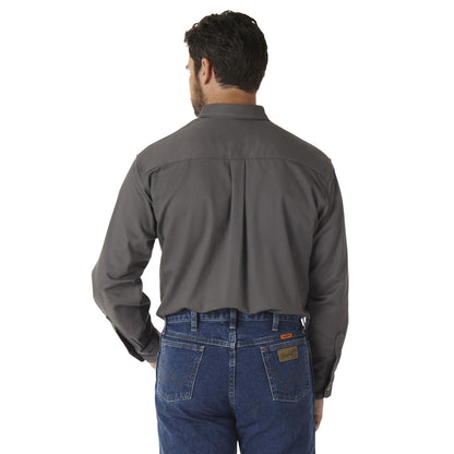 Wrangler® FR Flame-Resistant Riggs Work Shirt - Slate Grey