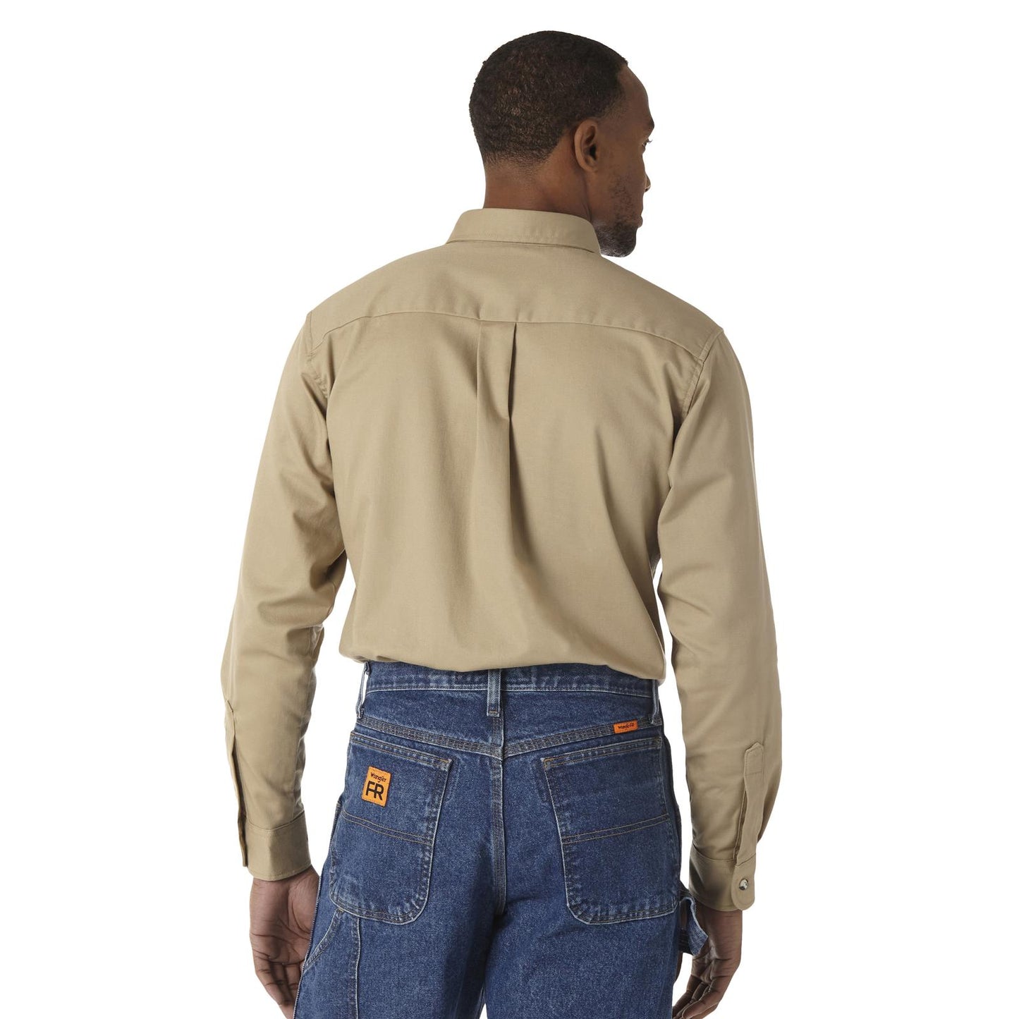 Wrangler® FR Flame-Resistant Riggs Work Shirt - Khaki