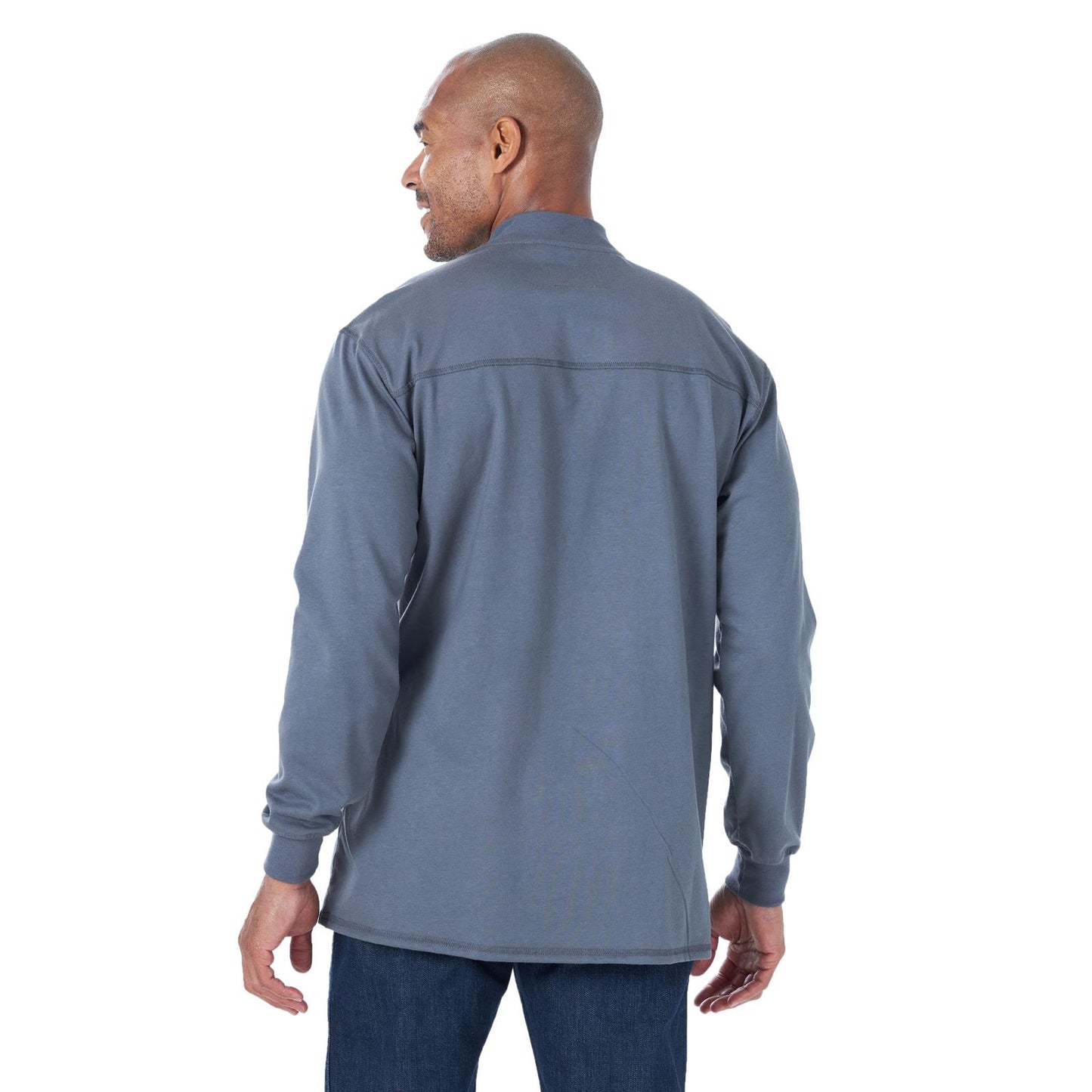 Wrangler® FR Flame-Resistant Long Sleeve Lightweight Henley - Castle Rock