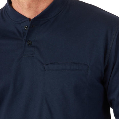 Wrangler® FR Flame-Resistant Long Sleeve Lightweight Henley - Navy
