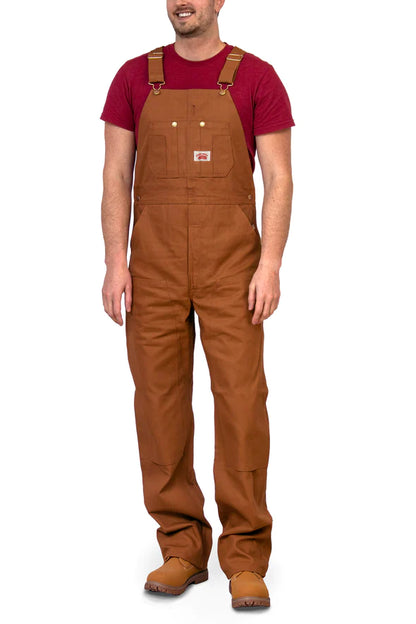 Round House #83 Heavy Duty Brown Duck Bib Overalls