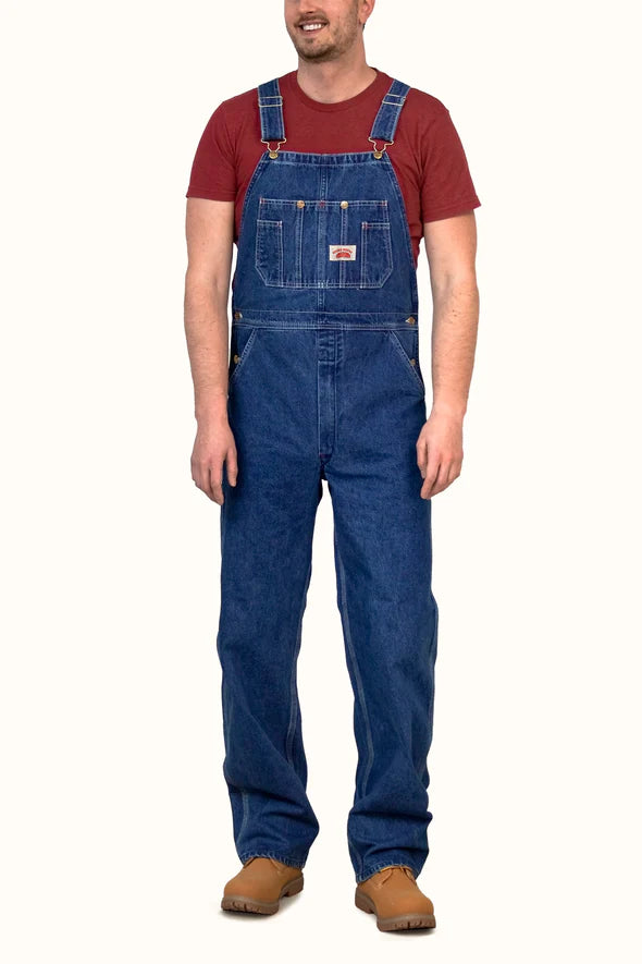 Round House #699 Stone Washed Bib Overalls