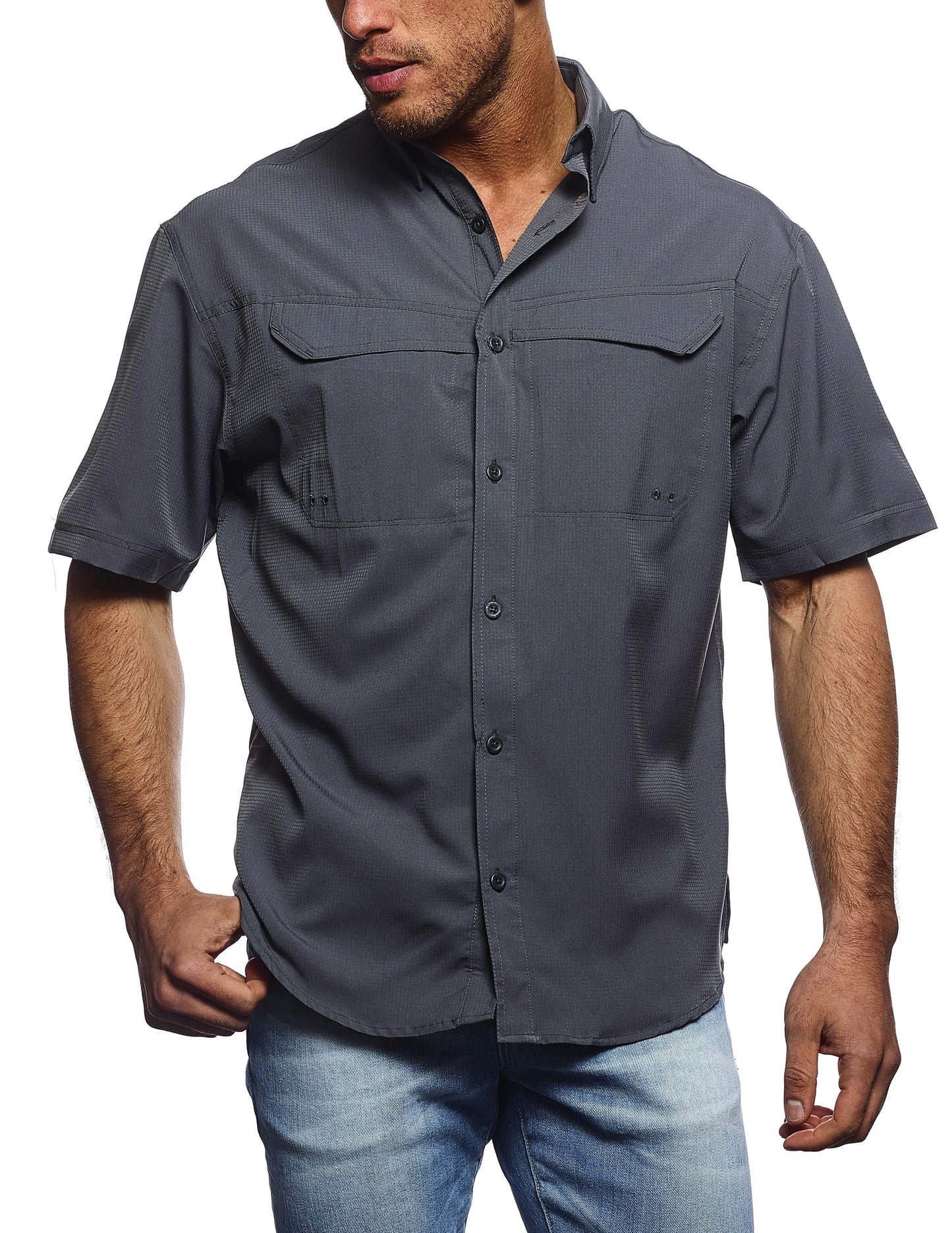 Pro Celebrity Men's Short Sleeve Pro Fishing Shirt - Basics Clothing Store