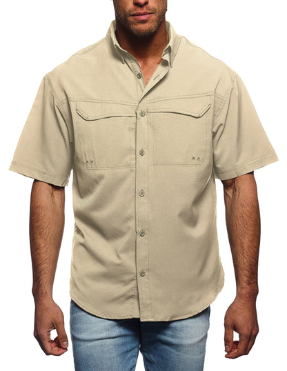 Pro Celebrity Men's Short Sleeve Pro Fishing Shirt - Basics Clothing Store