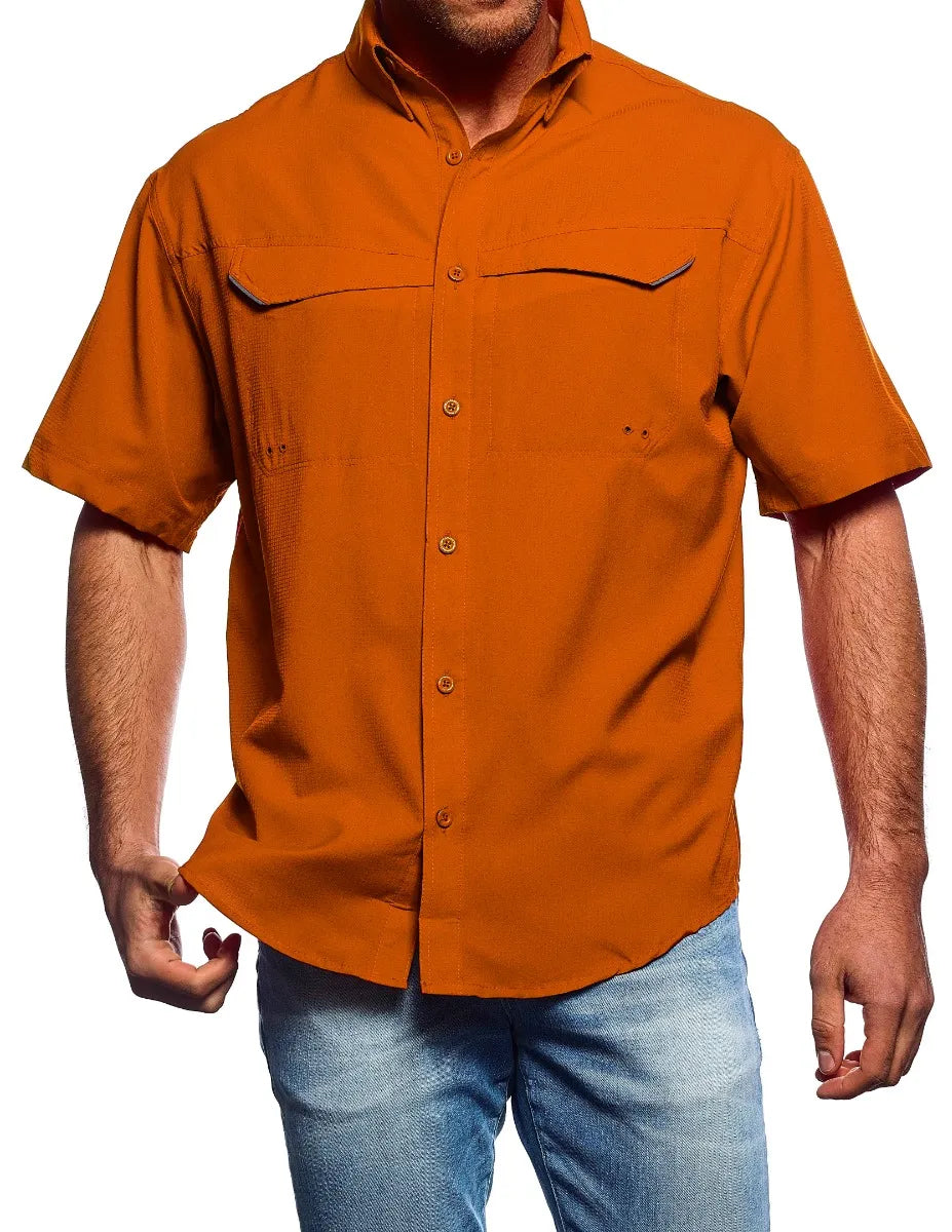 Pro Celebrity Men's Short Sleeve Pro Fishing Shirt - FST889