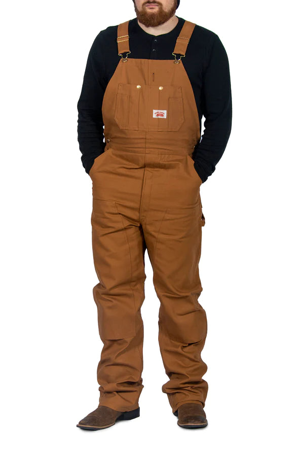 Round House #83 Heavy Duty Brown Duck Bib Overalls