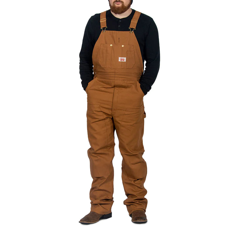 Round House #83 Heavy Duty Brown Duck Bib Overalls