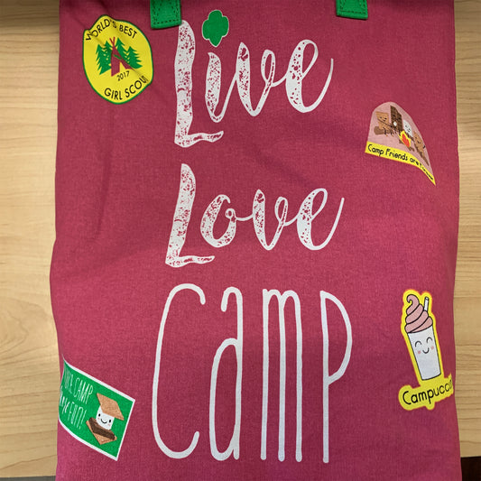 Girl Scouts Live Love Camp Tote