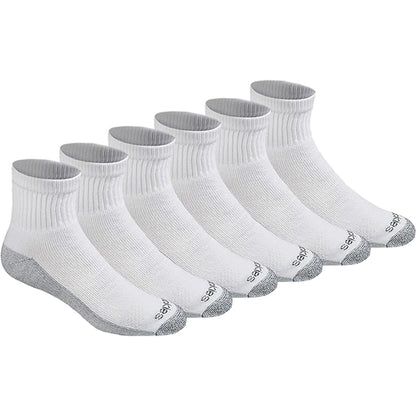 Dickies Men's 6 Packs Dri-Tech Quarter Socks, Sizes 6-12