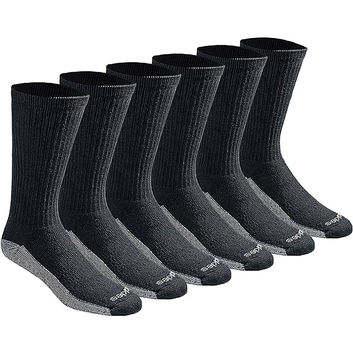 Dickies Men's 6 Packs Dri-Tech Crew Socks, Sizes 12-15