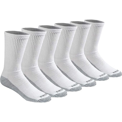 Dickies Men's 6 Packs Dri-Tech Crew Socks, Sizes 12-15