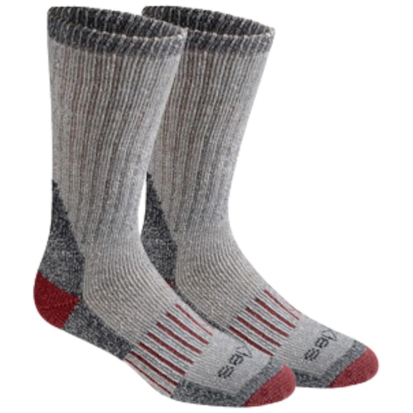 Dickies Men's 2 Packs Wool Blend Thermal Crew Socks, Sizes 6-12