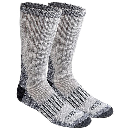 Dickies Men's 2 Packs Wool Blend Thermal Crew Socks, Sizes 6-12