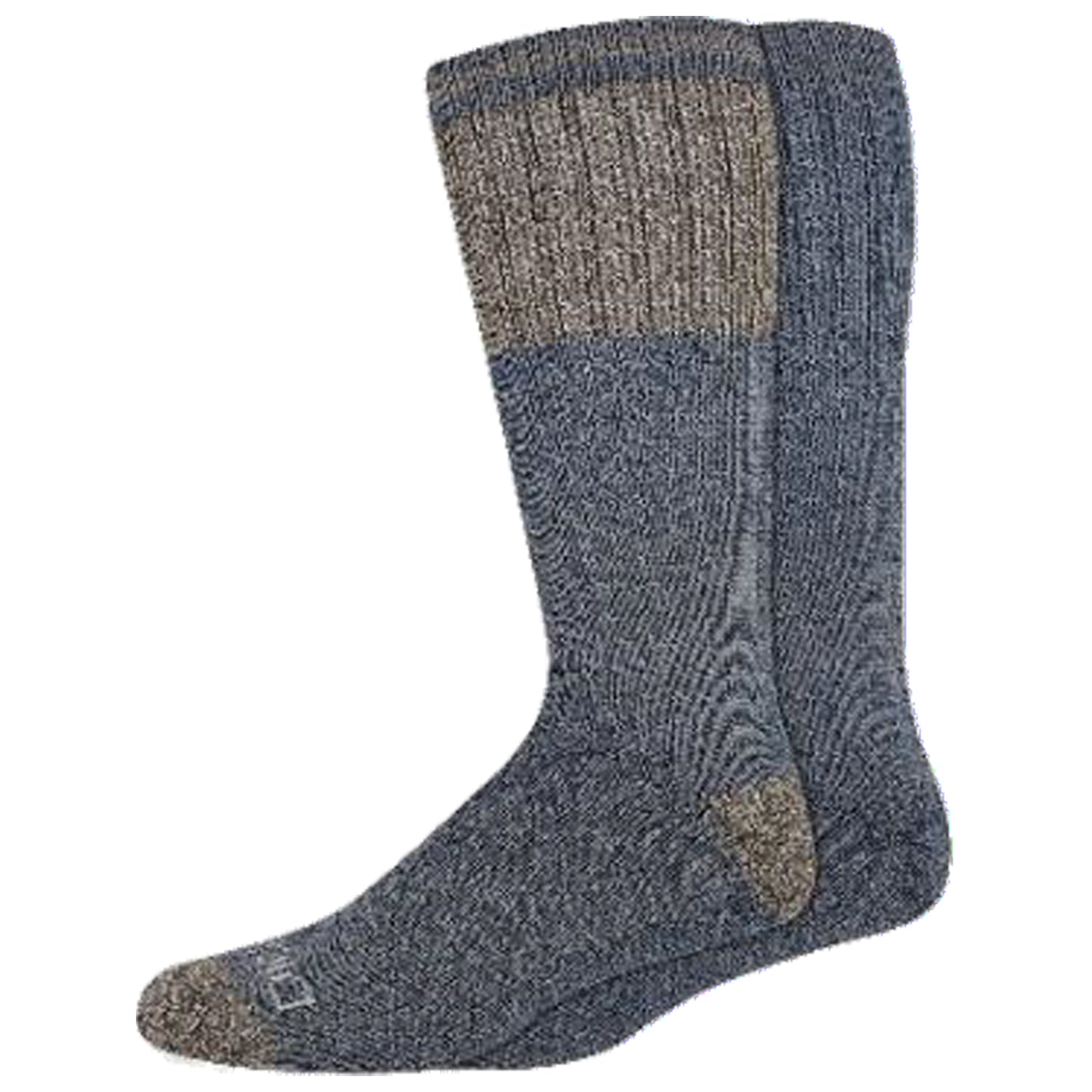 Dickies Men's 2 Packs Brushed Charcoal Fiber Color Block Crew Socks, Sizes 6-12