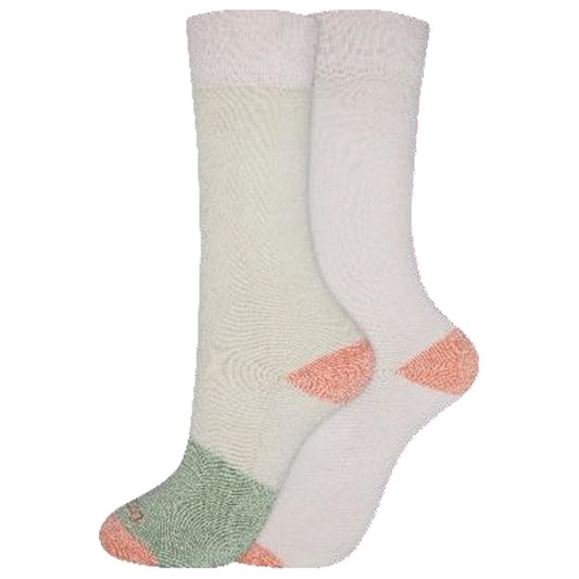 Dickies Women's 2 Packs Charcoal Fiber Basic Thermal Crew Socks, Sizes 6-9