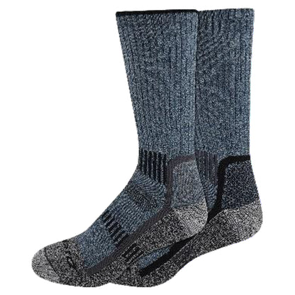 Dickies Men's 2 Packs Mid Weight Merino Wool Blend Crew Socks, Sizes 6-12