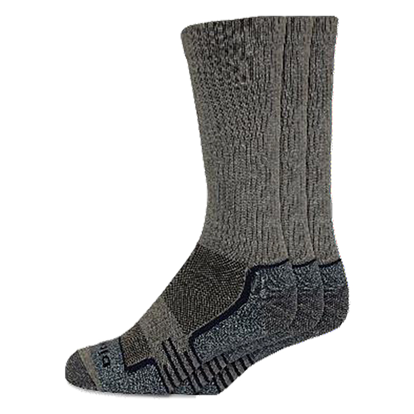 Dickies Men's 3 Packs Industrial Strength Mid-Weight Crew Socks, Sizes 6-12