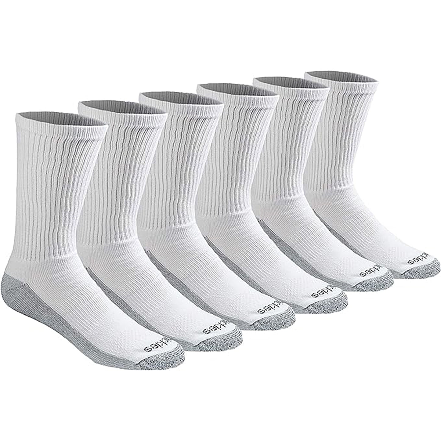 Dickies Men's 6 Packs Dri-Tech Crew Socks, Sizes 5-9