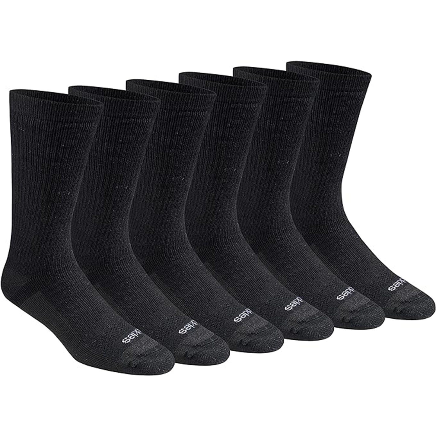 Dickies Men's 6 Packs Dri-Tech Max Cushion Crew Socks, Sizes 6-12