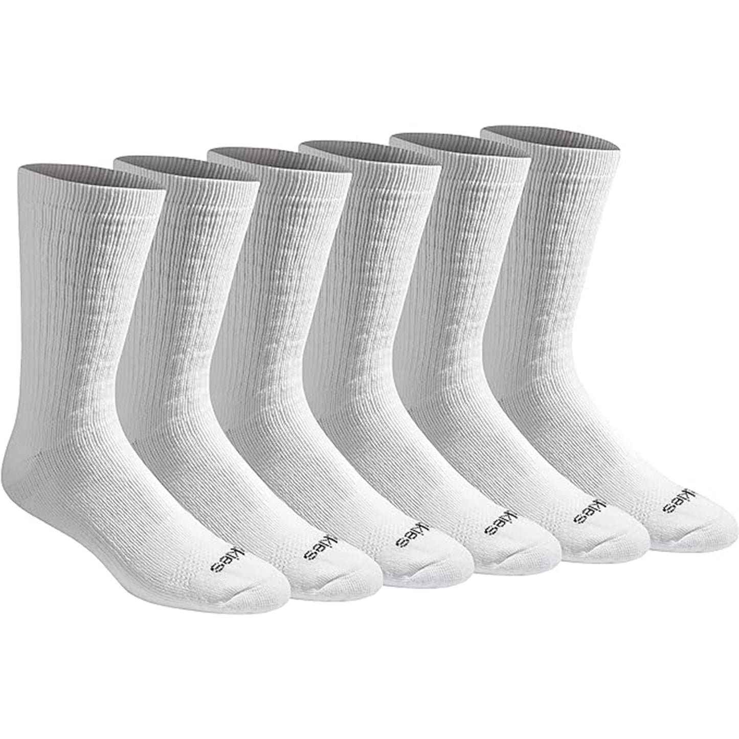 Dickies Men's 6 Packs Dri-Tech Max Cushion Crew Socks, Sizes 6-12