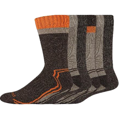 Dickies Men's 6 Packs The Trekker Crew Wide Welt Asst Sock, Sizes 6-12