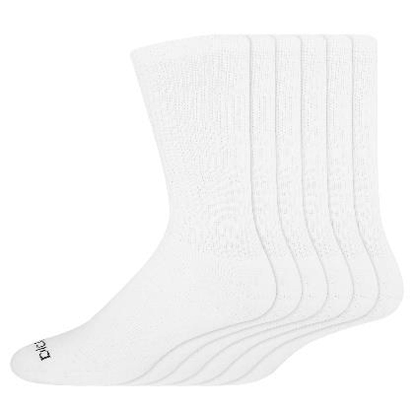 Dickies Men's 6 Packs Cushioned Crew Socks, Sizes 13-15