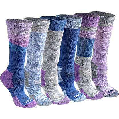 Dickies Women's 6 Packs Dri-Tech Moisture Crew Socks, Sizes 6-9