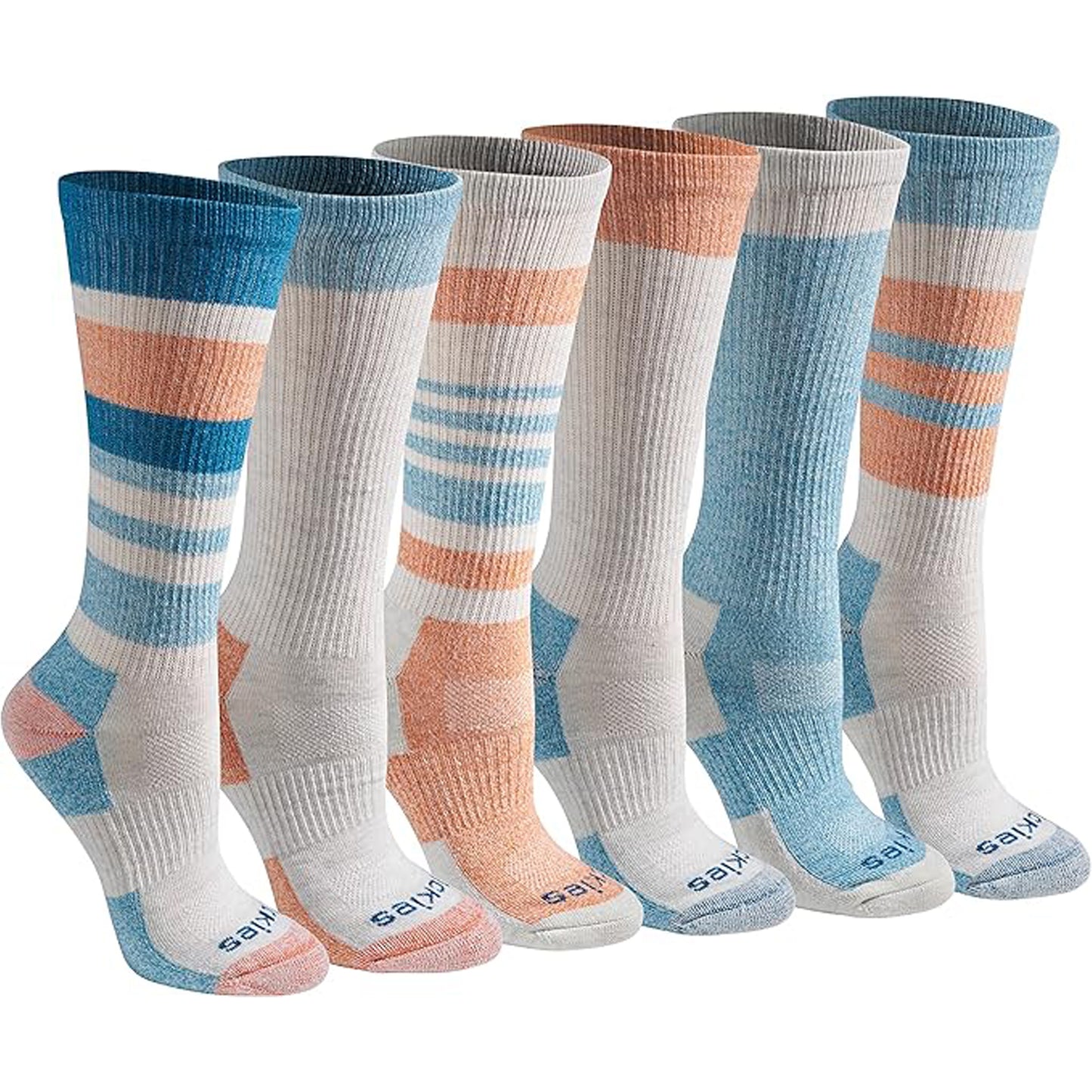 Dickies Women's 6 Packs Dri-Tech Moisture Crew Socks, Sizes 6-9