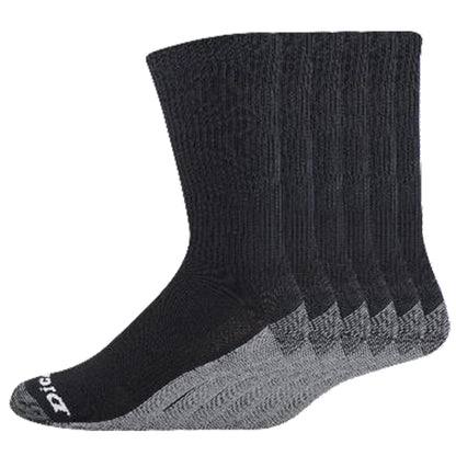 Dickies Men's 6 Packs Dri-Tech Ultra Light Crew Socks, Sizes 6-12