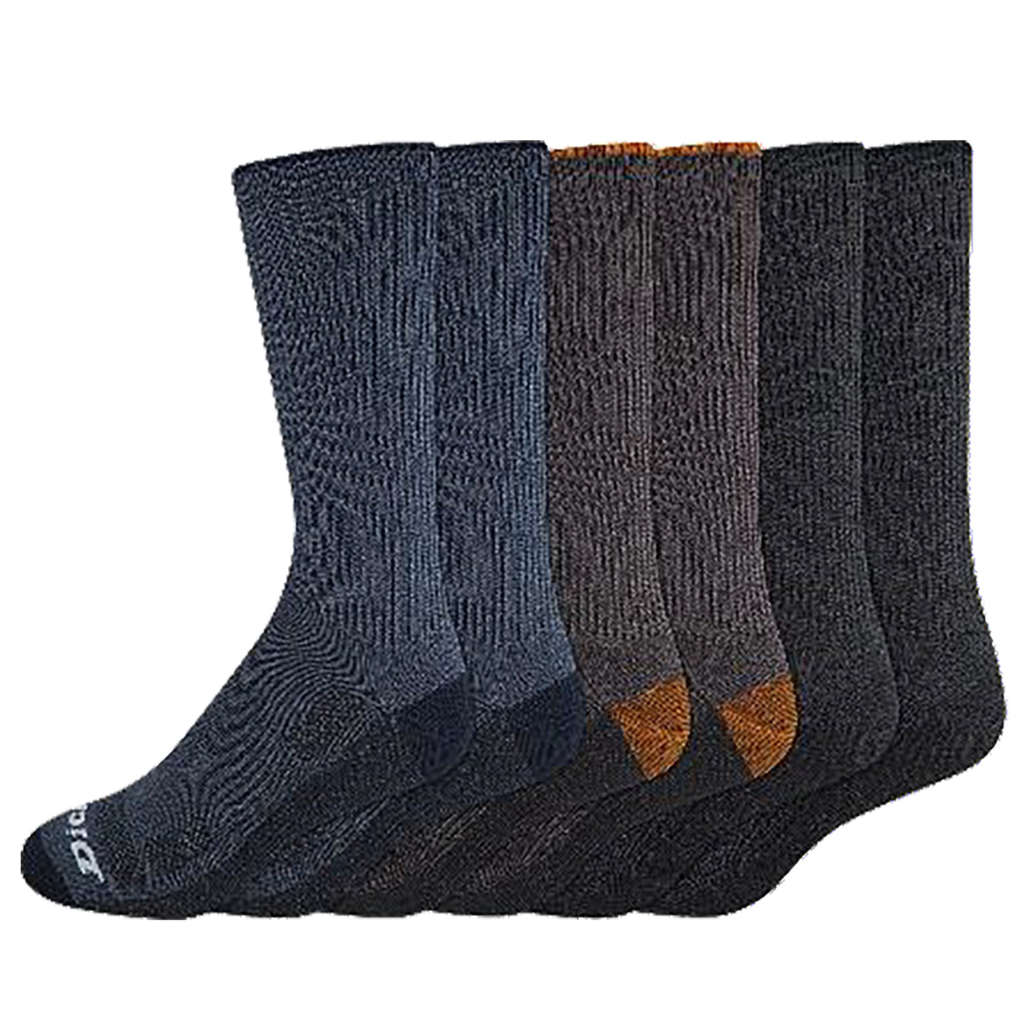 Dickies Men's 6 Packs Dri-Tech Ultra Light Crew Socks, Sizes 6-12