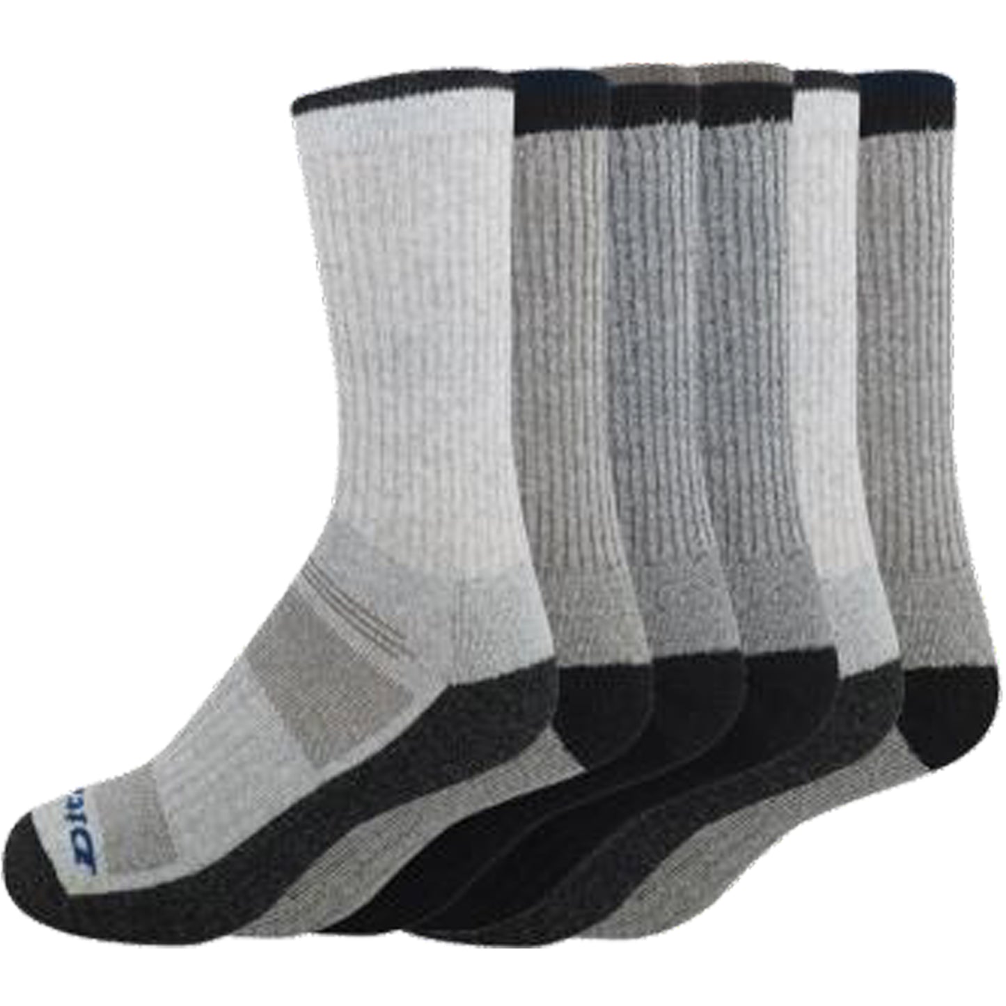 Dickies Men's 6 Packs Navigator Mid-Crew with REPREVE Socks, Sizes 6-12