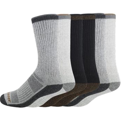 Dickies Men's 6 Packs Navigator Crew with REPREVE Socks, Sizes 6-12