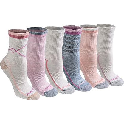 Dickies Women's 6 Packs Dri-Tech Mid Crew Socks, Sizes 6-9